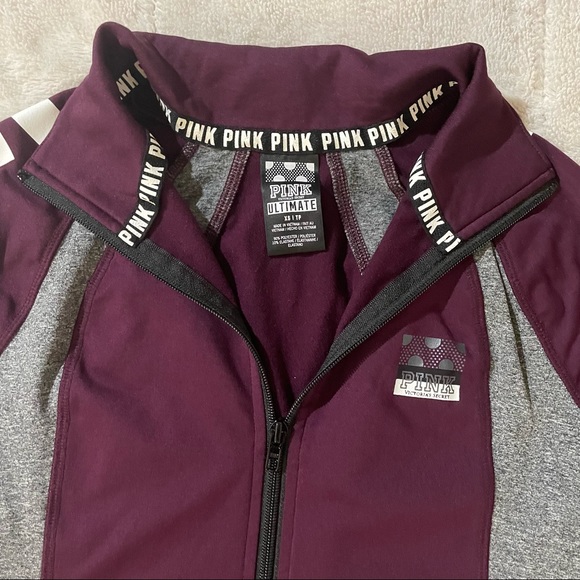 Victoria Secret PINK Half Zip Athletic Jacket / Size XS - Picture 3 of 8